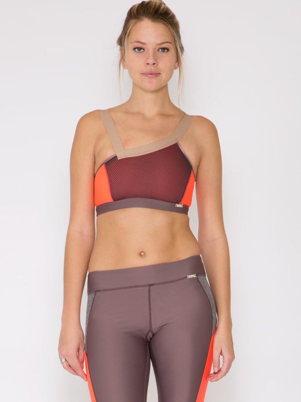 NWT VPL Women's Convergence Sports Bra Coral Size S